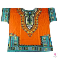Dashiki African Tee for Men & Women - Unisex -Traditional African Clothing
