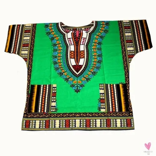 Dashiki African Tee for Men & Women - Unisex -Traditional African Clothing