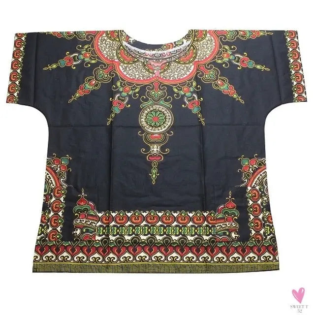 Dashiki African Tee for Men & Women - Unisex -Traditional African Clothing