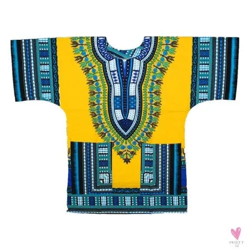 Dashiki African Tee for Men & Women - Unisex -Traditional African Clothing