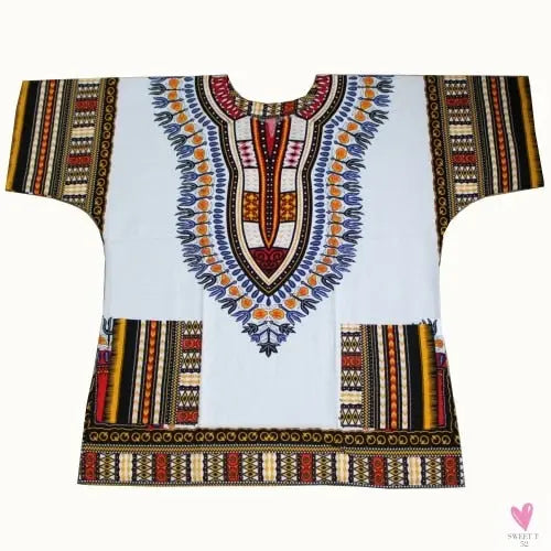 Dashiki African Tee for Men & Women - Unisex -Traditional African Clothing