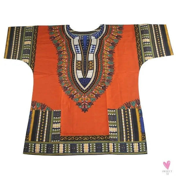 Dashiki African Tee for Men & Women - Unisex -Traditional African Clothing