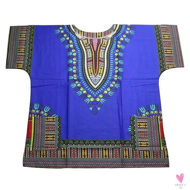Dashiki African Tee for Men & Women - Unisex -Traditional African Clothing