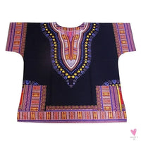 Dashiki African Tee for Men & Women - Unisex -Traditional African Clothing