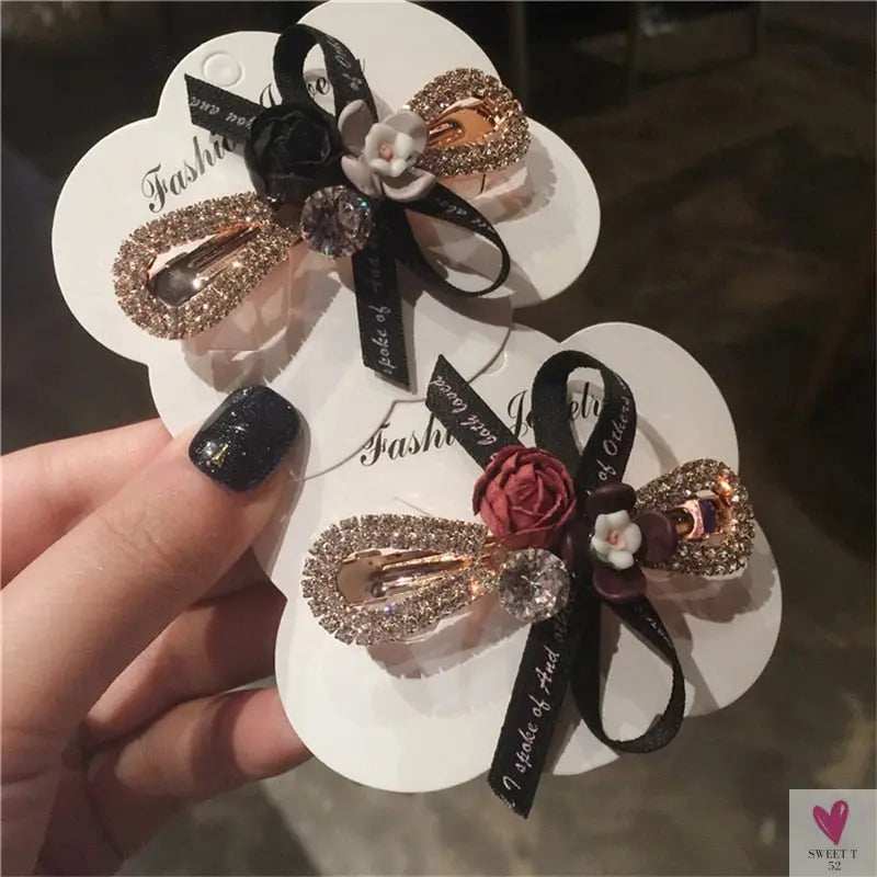 Decorative Flower/Bow/Ribbon/Crystal Hair Clip for Women & Girls - Chic and Smart