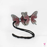Diamond Butterfly Rhinestone Hairpin (Hair Jewelry) for Women and Girls