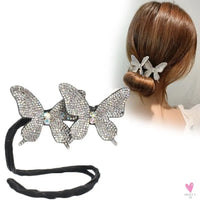 Diamond Butterfly Rhinestone Hairpin (Hair Jewelry) for Women and Girls