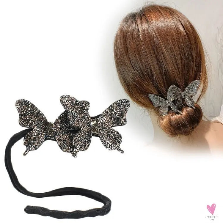 Diamond Butterfly Rhinestone Hairpin (Hair Jewelry) for Women and Girls