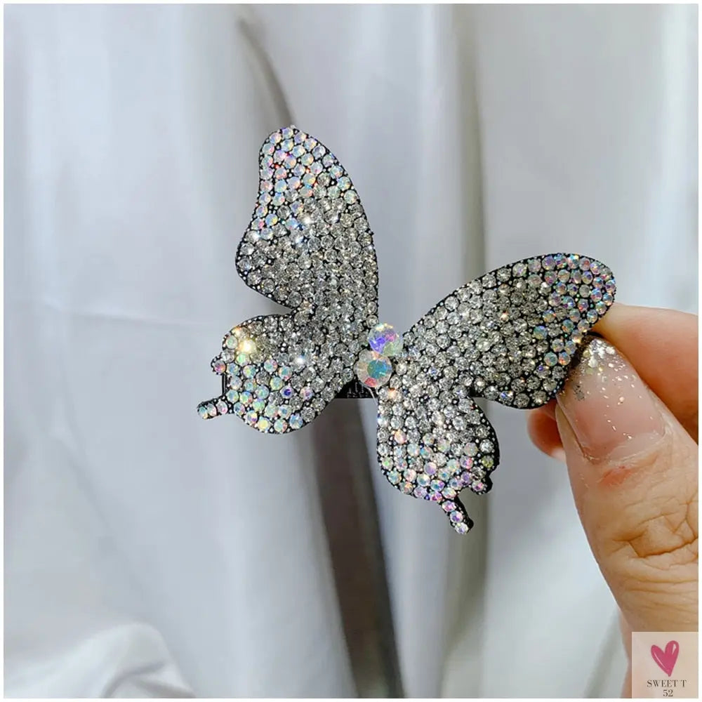 Diamond Butterfly Rhinestone Hairpin (Hair Jewelry) for Women and Girls