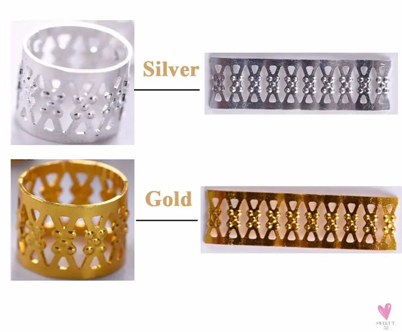 Dreadlock Rings & Tubes - DIY Hair Braid Accessories for Men and Women - Unisex