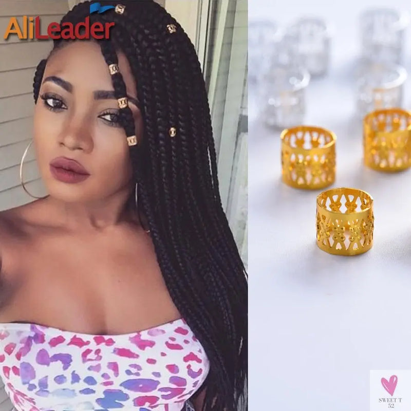 Dreadlock Rings & Tubes - DIY Hair Braid Accessories for Men and Women - Unisex