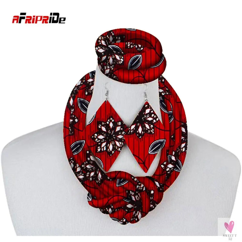 Ethnic Cloth Rope Necklace, Bracelet and Earring Set for Women & Girls - Elegant and Stylish
