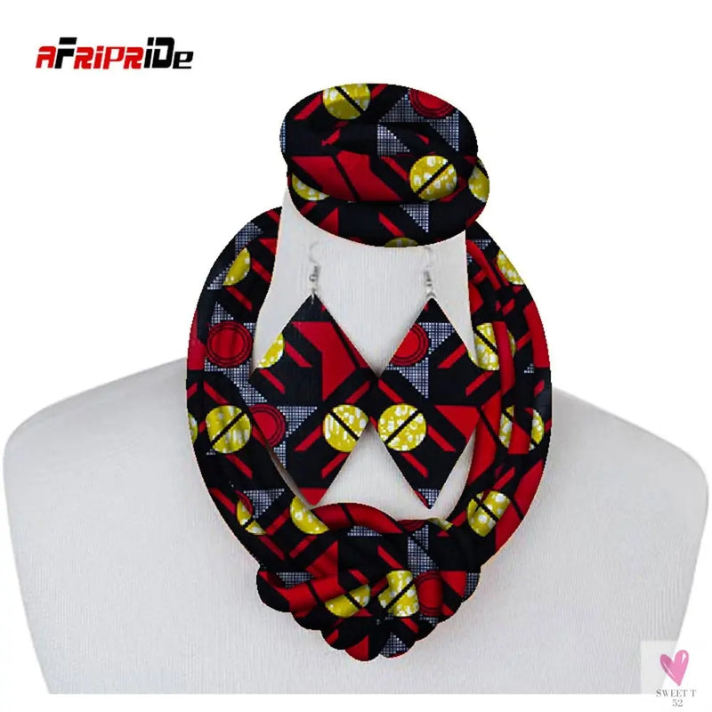Ethnic Cloth Rope Necklace, Bracelet and Earring Set for Women & Girls - Elegant and Stylish