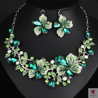 Fashion Crystal Rhinestone Jewelry Sets - Necklace and Earring Sets for Women and Girls