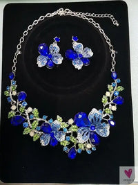 Fashion Crystal Rhinestone Jewelry Sets - Necklace and Earring Sets for Women and Girls