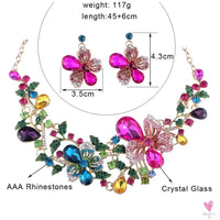 Fashion Crystal Rhinestone Jewelry Sets - Necklace and Earring Sets for Women and Girls