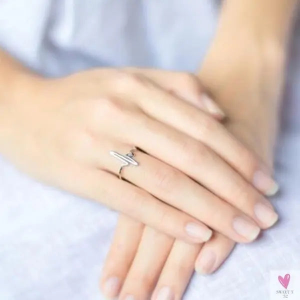 Geometric Circle - Open Adjustable Rings For Women & Girls - Micro Pave, Feather, Leaves, Wave, Cat, Femme Finger Rings
