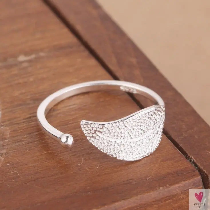 Geometric Circle - Open Adjustable Rings For Women & Girls - Micro Pave, Feather, Leaves, Wave, Cat, Femme Finger Rings