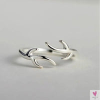 Geometric Circle - Open Adjustable Rings For Women & Girls - Micro Pave, Feather, Leaves, Wave, Cat, Femme Finger Rings