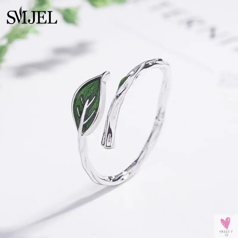 Geometric Circle - Open Adjustable Rings For Women & Girls - Micro Pave, Feather, Leaves, Wave, Cat, Femme Finger Rings