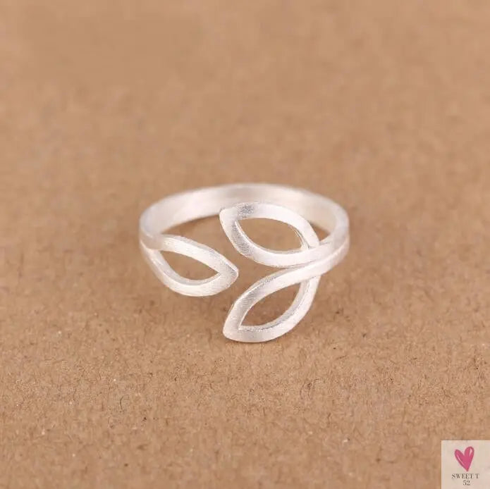 Geometric Circle - Open Adjustable Rings For Women & Girls - Micro Pave, Feather, Leaves, Wave, Cat, Femme Finger Rings