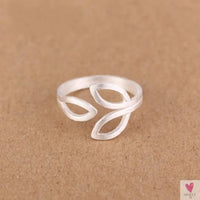 Geometric Circle - Open Adjustable Rings For Women & Girls - Micro Pave, Feather, Leaves, Wave, Cat, Femme Finger Rings