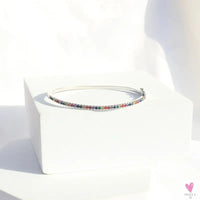 Gold Filled Baguette Cubic Zirconia Bracelet for Women and Girls - Rainbow Luxury jewelry - Tennis Style