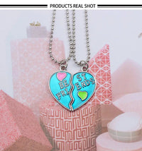 Best Friend Pendant Necklace - Big Sis, Middle Sis and Little Sis - Girls