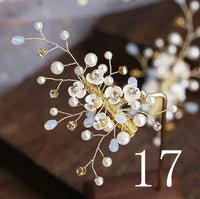 White Flower Combs for Women and Girls - Elegant Fashionable Hair Combs in Lace