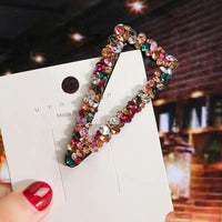 Pearl Hair Clips for Women and Girls - Heart Shape, Crystal Hair Accessories