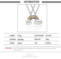 Best Friend Pendant Necklace - Big Sis, Middle Sis and Little Sis - Girls