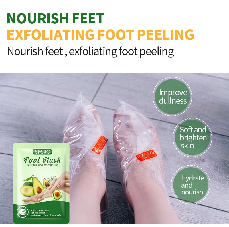 Exfoliating Foot Socks for Pedicure, Peeling socks for Women/Men's Foot Care - Healing & Softening Foot Mask