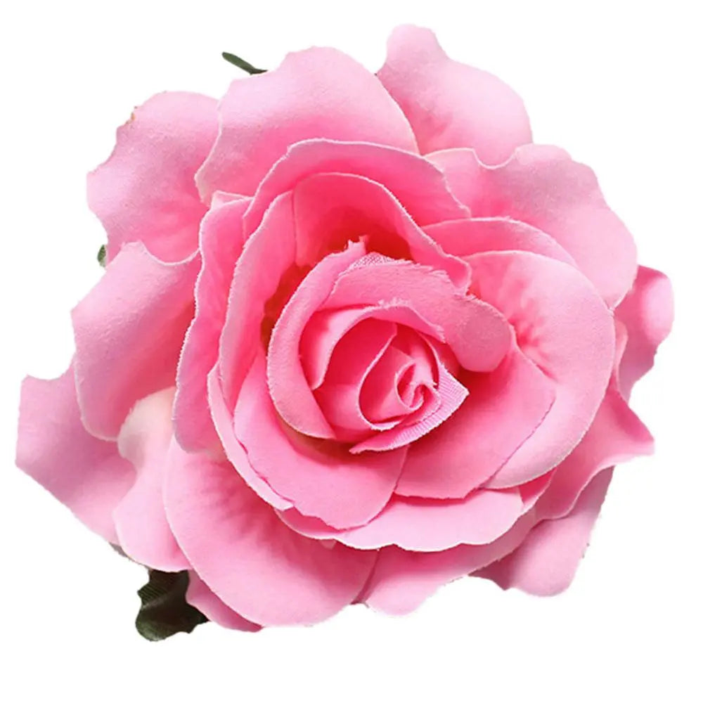 Charming Multicolor Rose Hair Clip - 7 to10 cm in Size for Women and Girls