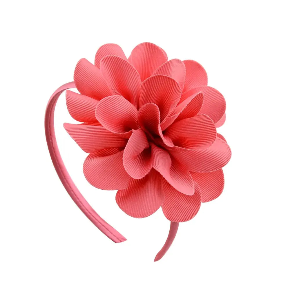 Colorful Big Ribbon Flower Hair Band/Bow for Girls, Teens and Tweens