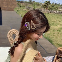 Pearl Hair Clips for Women and Girls - Heart Shape, Crystal Hair Accessories