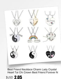 Best Friend Pendant Necklace - Big Sis, Middle Sis and Little Sis - Girls