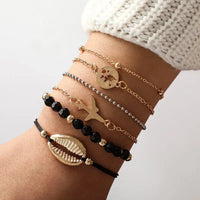 Shell Bracelets in Chain Link style (Lobster Clasp) for Women and Girls
