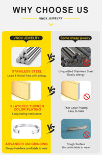 Stud Earrings in Stainless Steel for Men and Women - Hip Hop Earrings