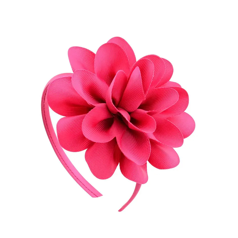 Colorful Big Ribbon Flower Hair Band/Bow for Girls, Teens and Tweens
