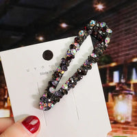 Pearl Hair Clips for Women and Girls - Heart Shape, Crystal Hair Accessories