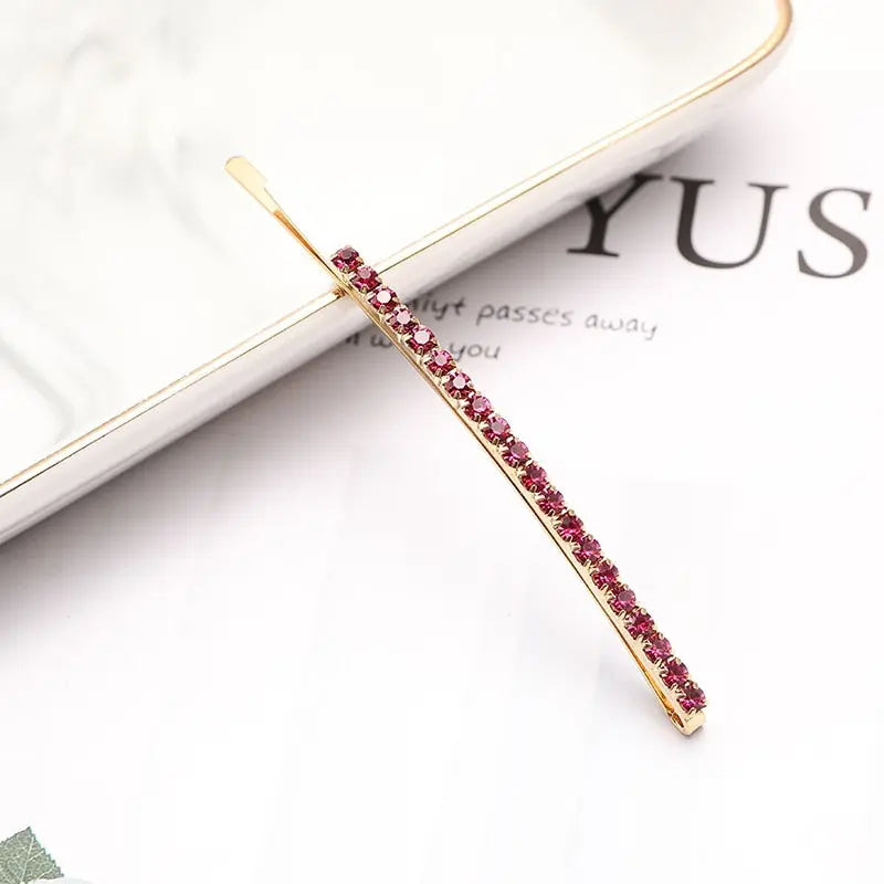 Pearl Hair Clips for Women and Girls - Heart Shape, Crystal Hair Accessories