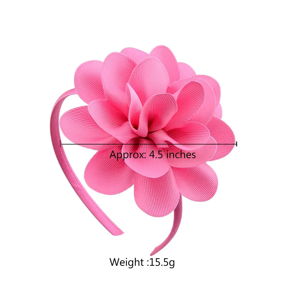 Colorful Big Ribbon Flower Hair Band/Bow for Girls, Teens and Tweens