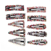 Pearl Hair Clips for Women and Girls - Heart Shape, Crystal Hair Accessories