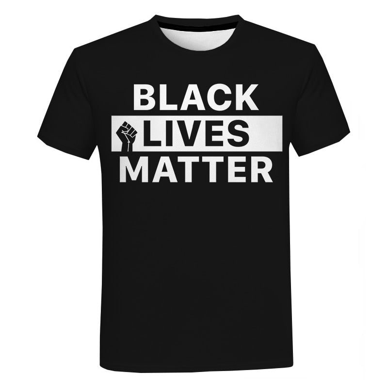 Black Lives Matter T-Shirt For Men and Women (Unisex) With Short Sleeves