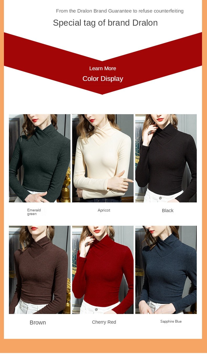 Knitted Super Stretch Elegant Tee for Women and Girls With O-Neck in 6 Solid Colors
