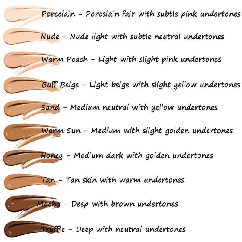 Moisturizing Liquid Matte Oil Control Foundation for Women and Girls - Waterproof/Full Coverage