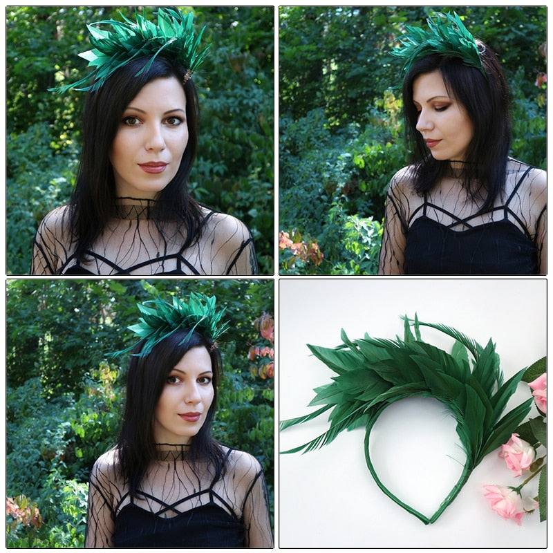 Feather Headdress - Fashion Hair Band/Headband for Women and Girls