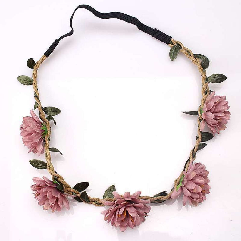 1 Piece Floral Garland, Princess Head Wreath/Crown Head Wear for Women and Girls