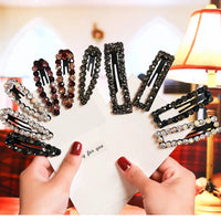 Pearl Hair Clips for Women and Girls - Heart Shape, Crystal Hair Accessories