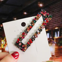 Pearl Hair Clips for Women and Girls - Heart Shape, Crystal Hair Accessories